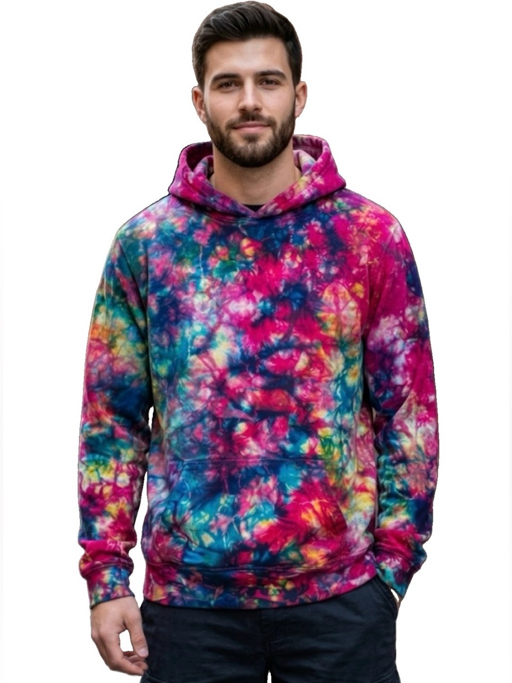 Cotton Citizen Multicolor Tie-Dye Hoodie Men’s Red Size Large